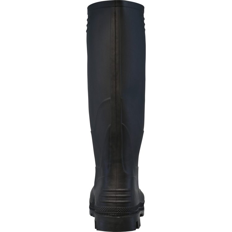 PVC Stiefel Paul schwarz Rueckseite