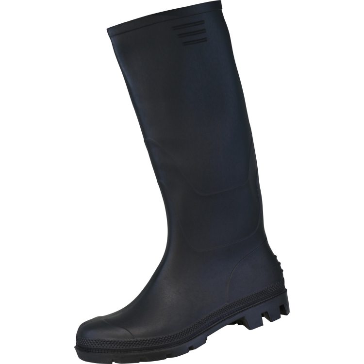 PVC Stiefel Paul schwarz Seite links