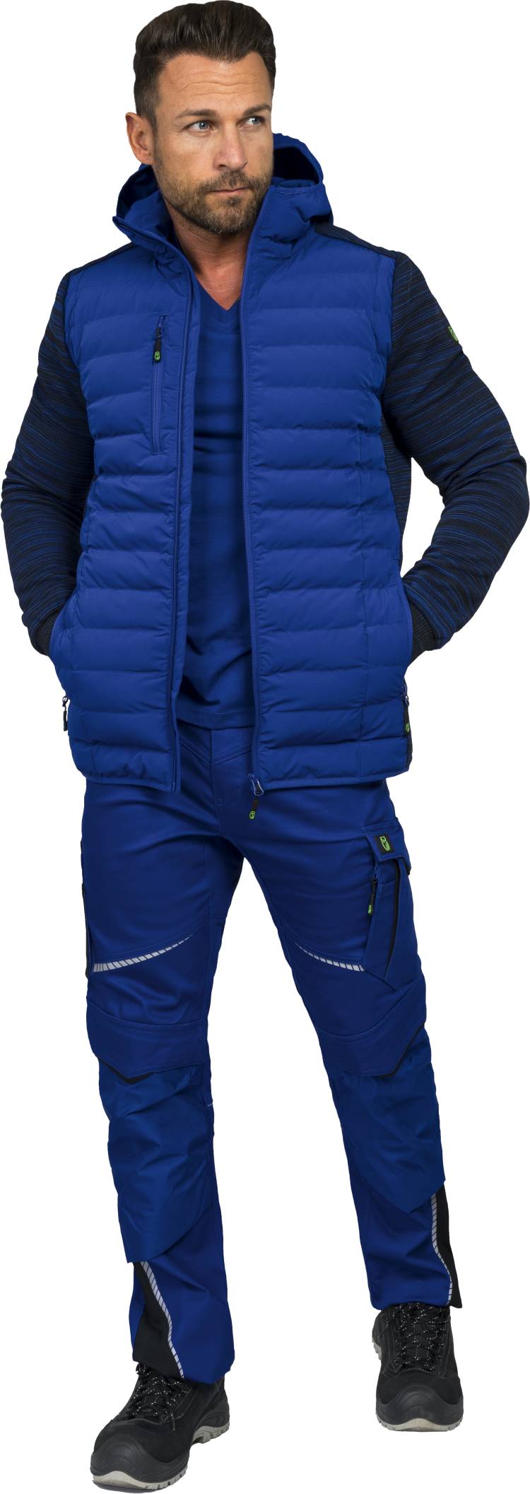 Leibwaechter Hybridjacke kornblau Model 2