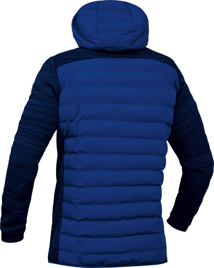 Leibwaechter Hybridjacke kornblau Rueckseite