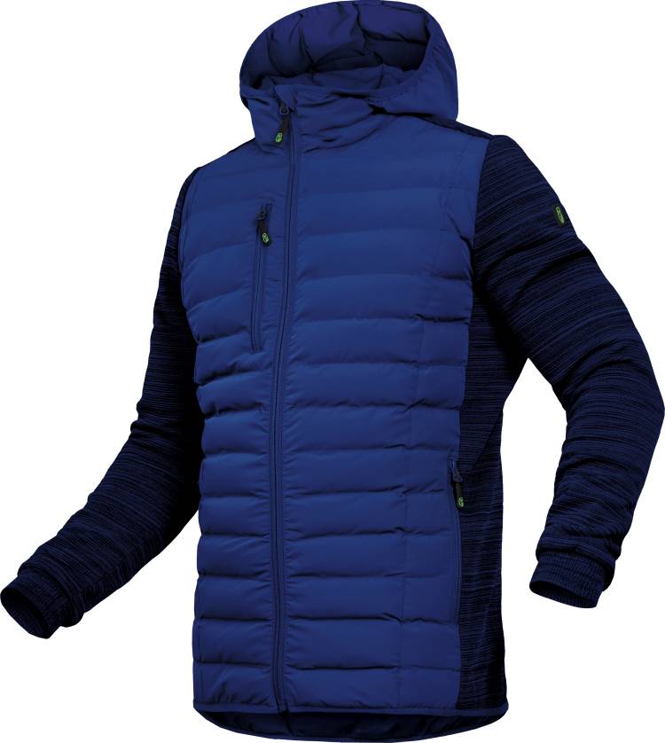 Leibwaechter Hybridjacke kornblau Vorderseite