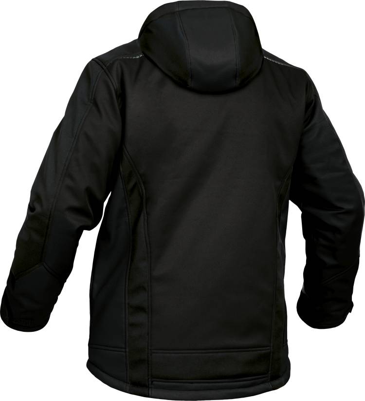 Leibwaechter Winter Softshelljacke schwarz Rueckseite