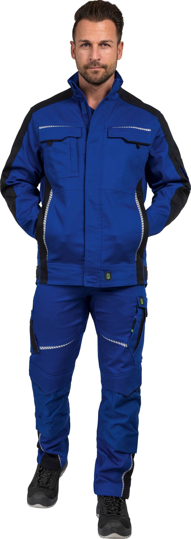 Leibwaechter Bundjacke kornblau schwarz Model 1