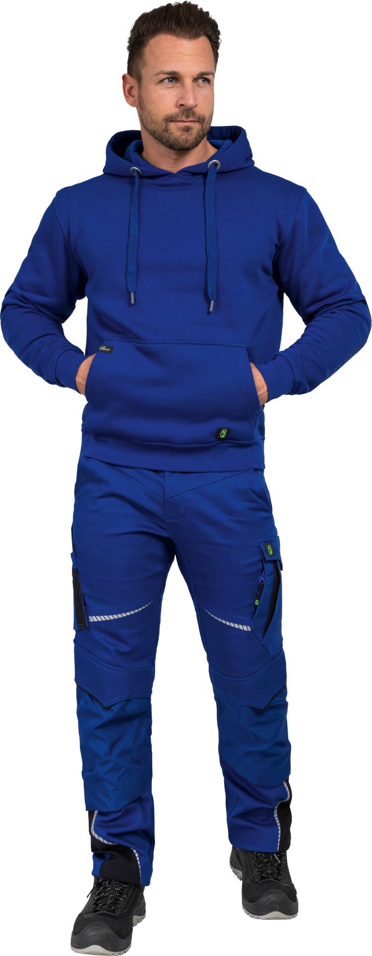 Leibwaechter Hoody kornblau Model 1