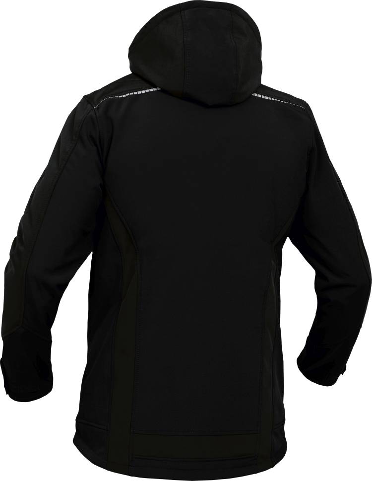 Leibwaechter Softshelljacke schwarz Rueckseite