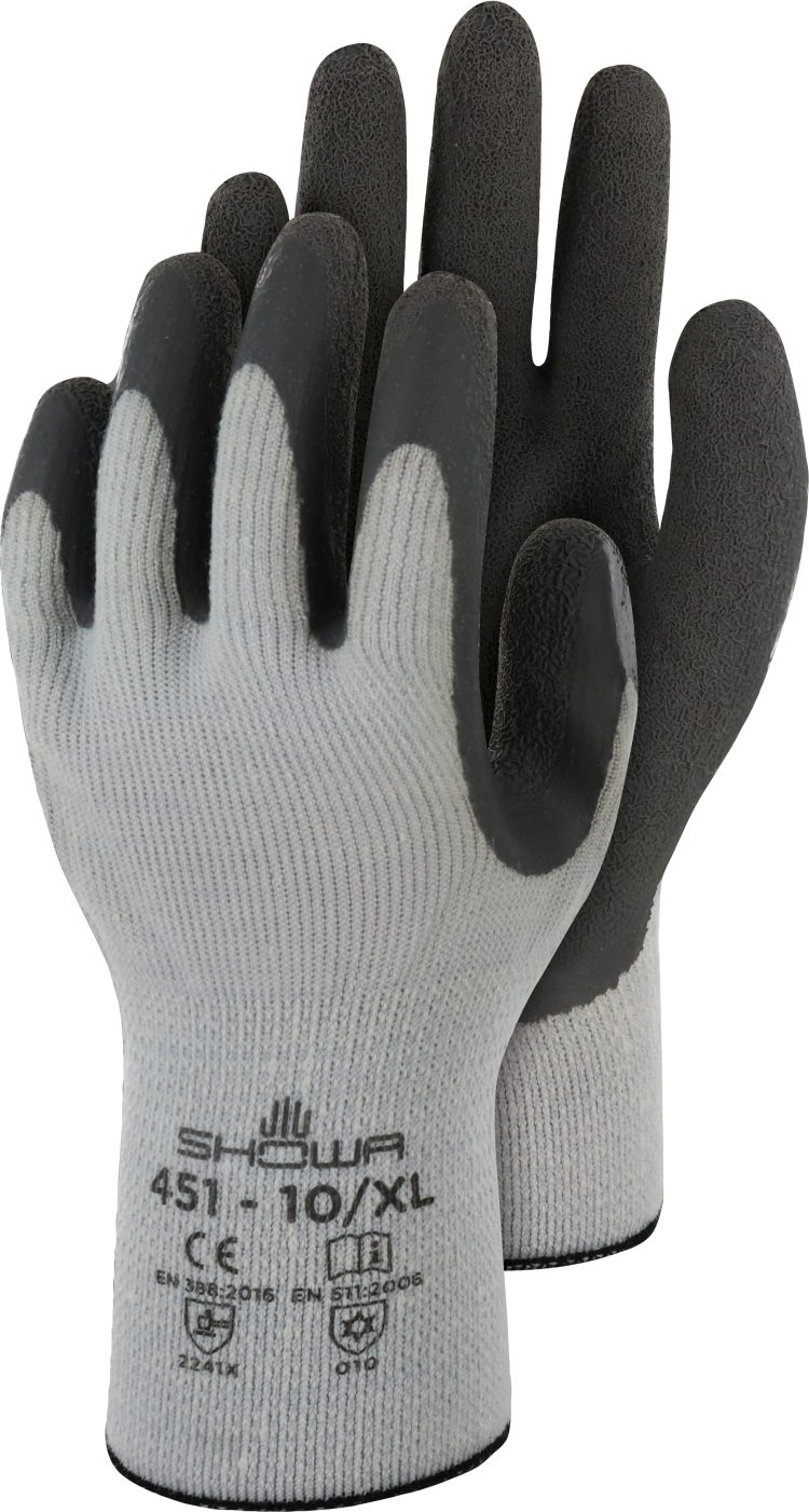 SHOWA Thermohandschuhe, Acryl-Baumwolle mit Latex