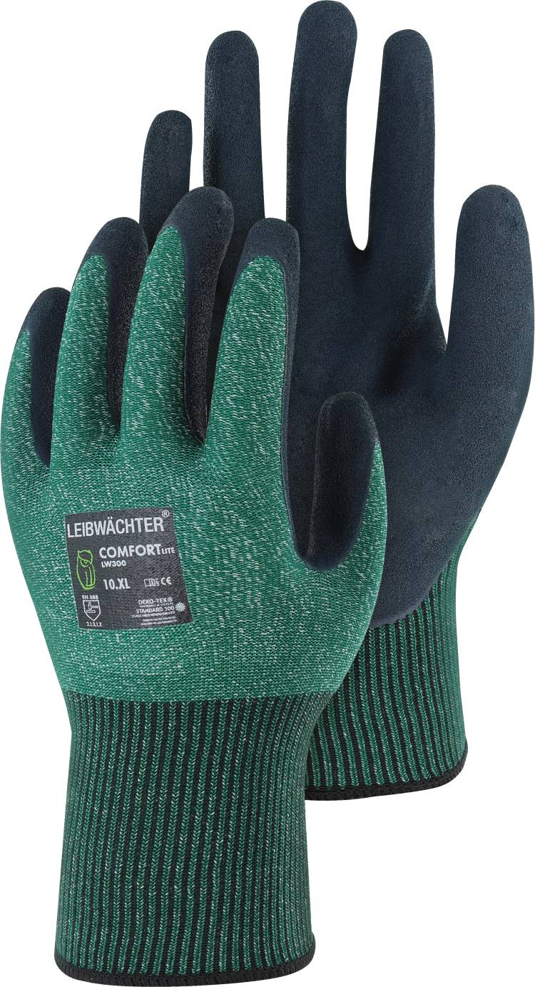Leibwächter® Handschuh Comfort-Lite Nylon-Polyester mit Latex