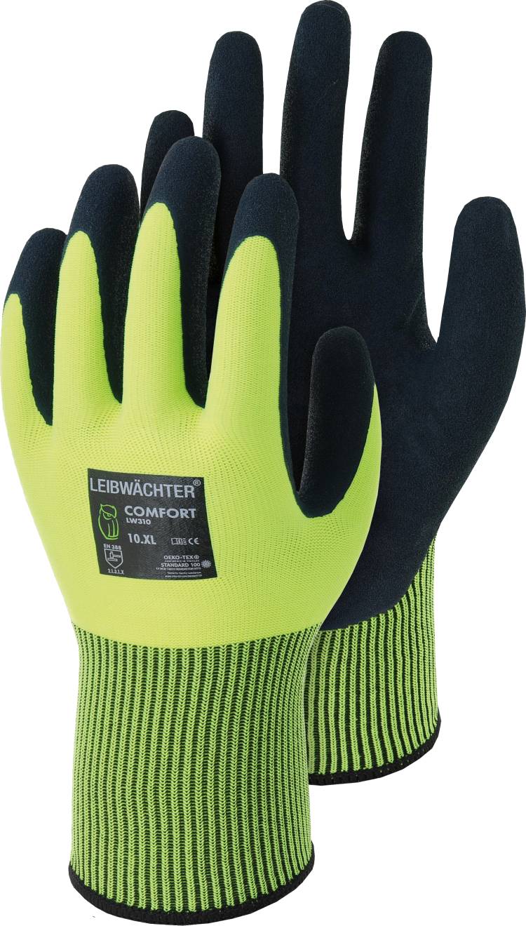 Leibwächter® Handschuh Comfort Polyester mit Latex