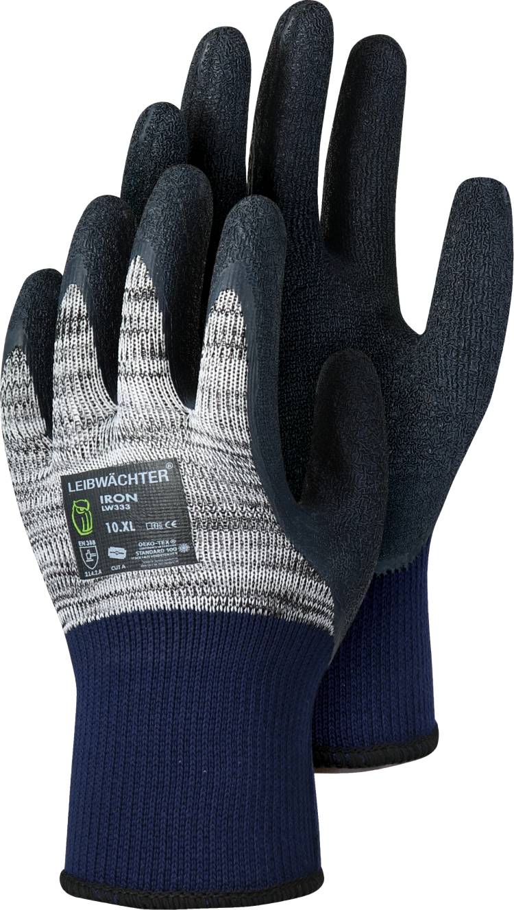 Leibwächter® Handschuhe Iron, Polyester mit Latex