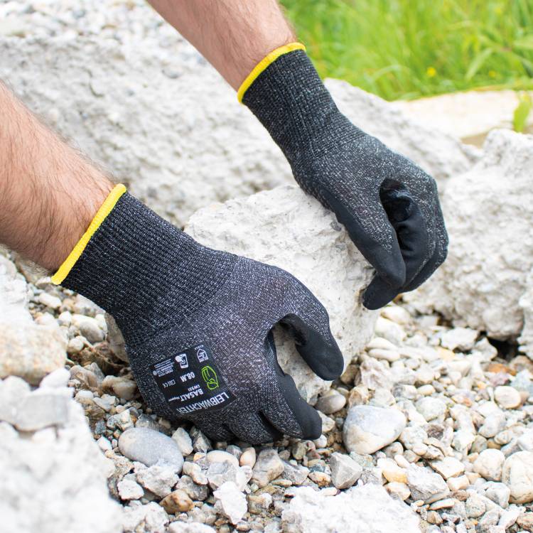 Leibwaechter Handschuh Basalt Noppen Produktfoto 2