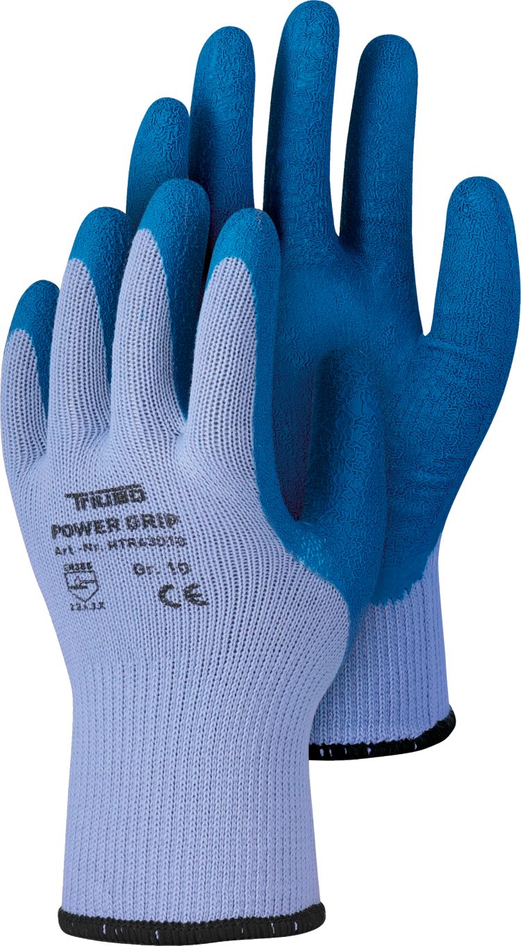 Polyesterhandschuhe Power Grip mit Latex