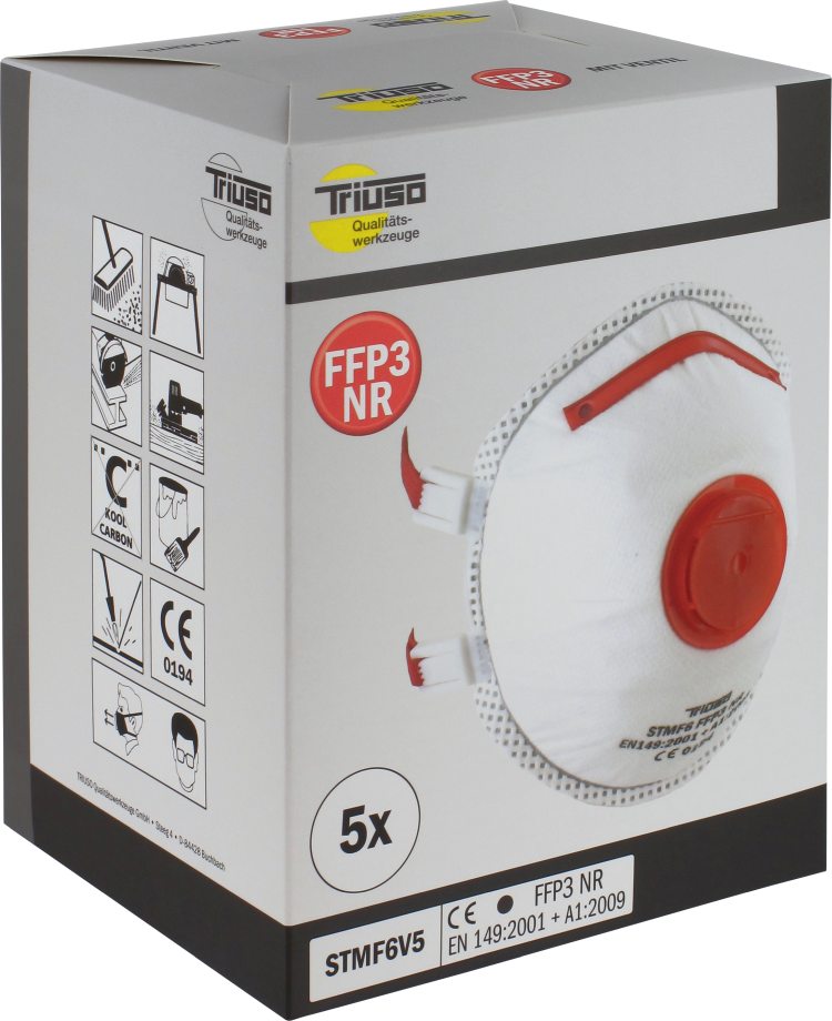 FFP3 Komfort-Feinstaubmaske STMF6 mit Ventil