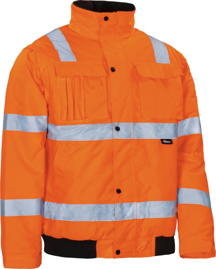 Vizwell Pilotenjacke VW60C Leuchtorange Vorderseite 2