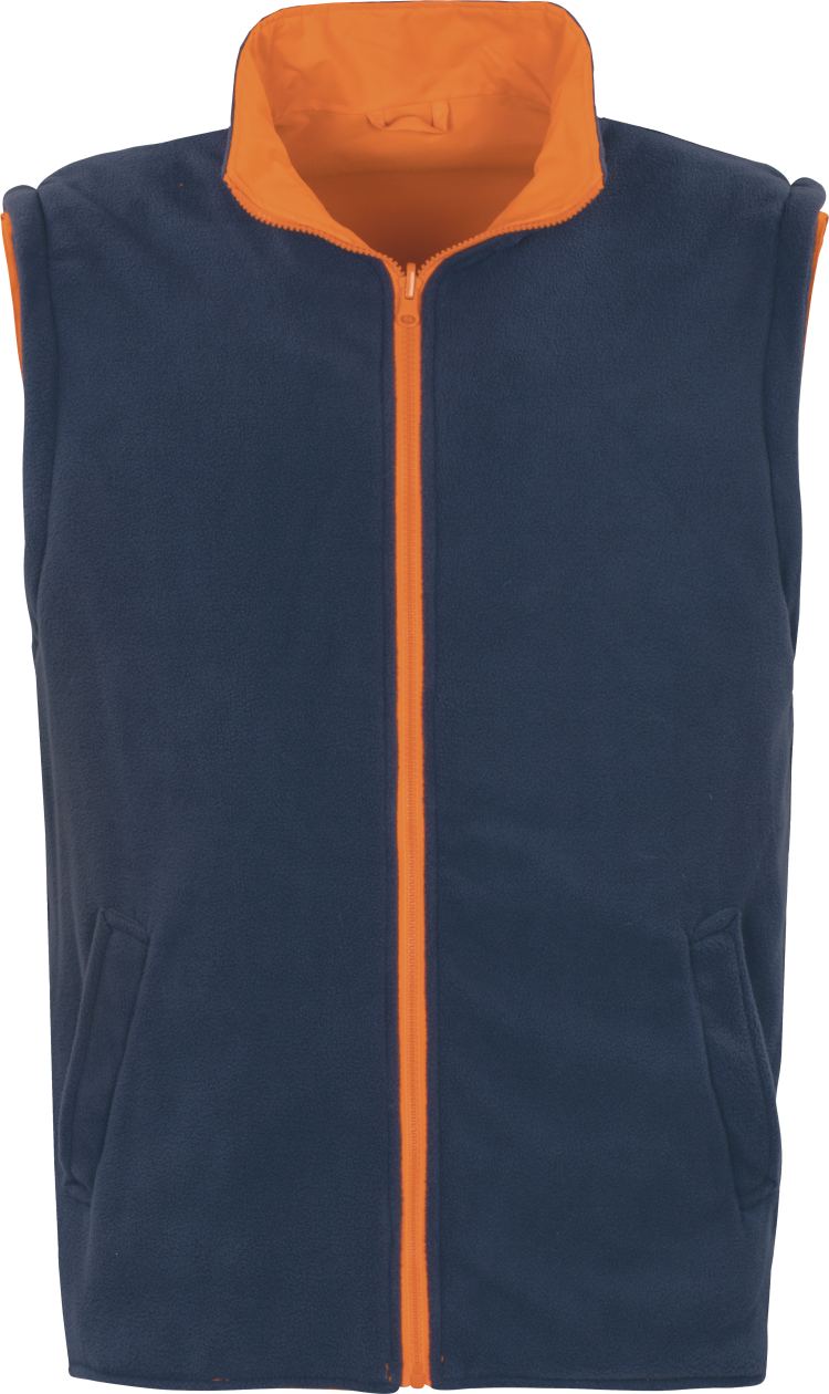 Vizwell Warnschutz Kontrast Parka 5 in 1 Leuchtorange Marine Innenseite