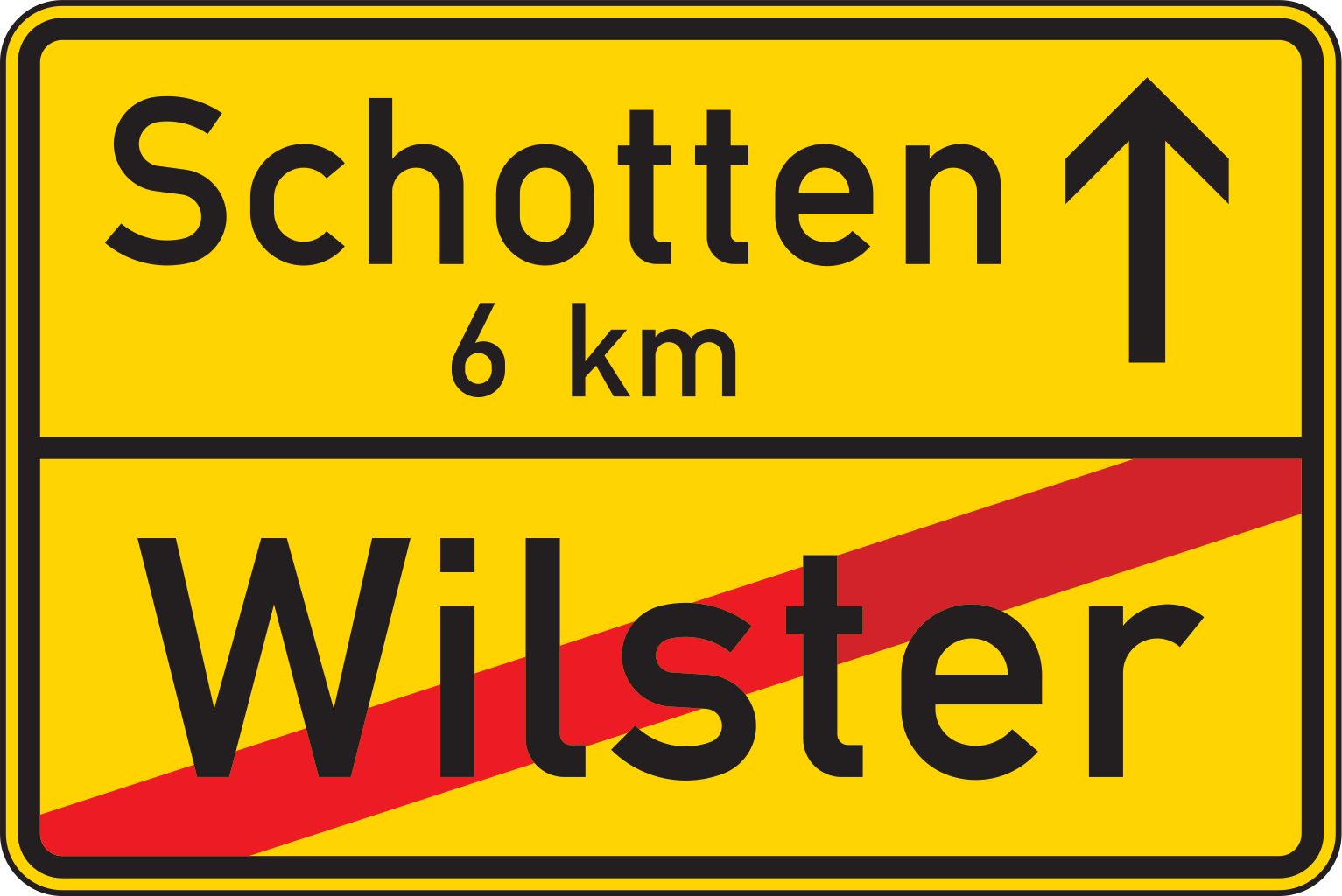 Verkehrsschild Ortstafel Rückseite 600x900 2mm RA1