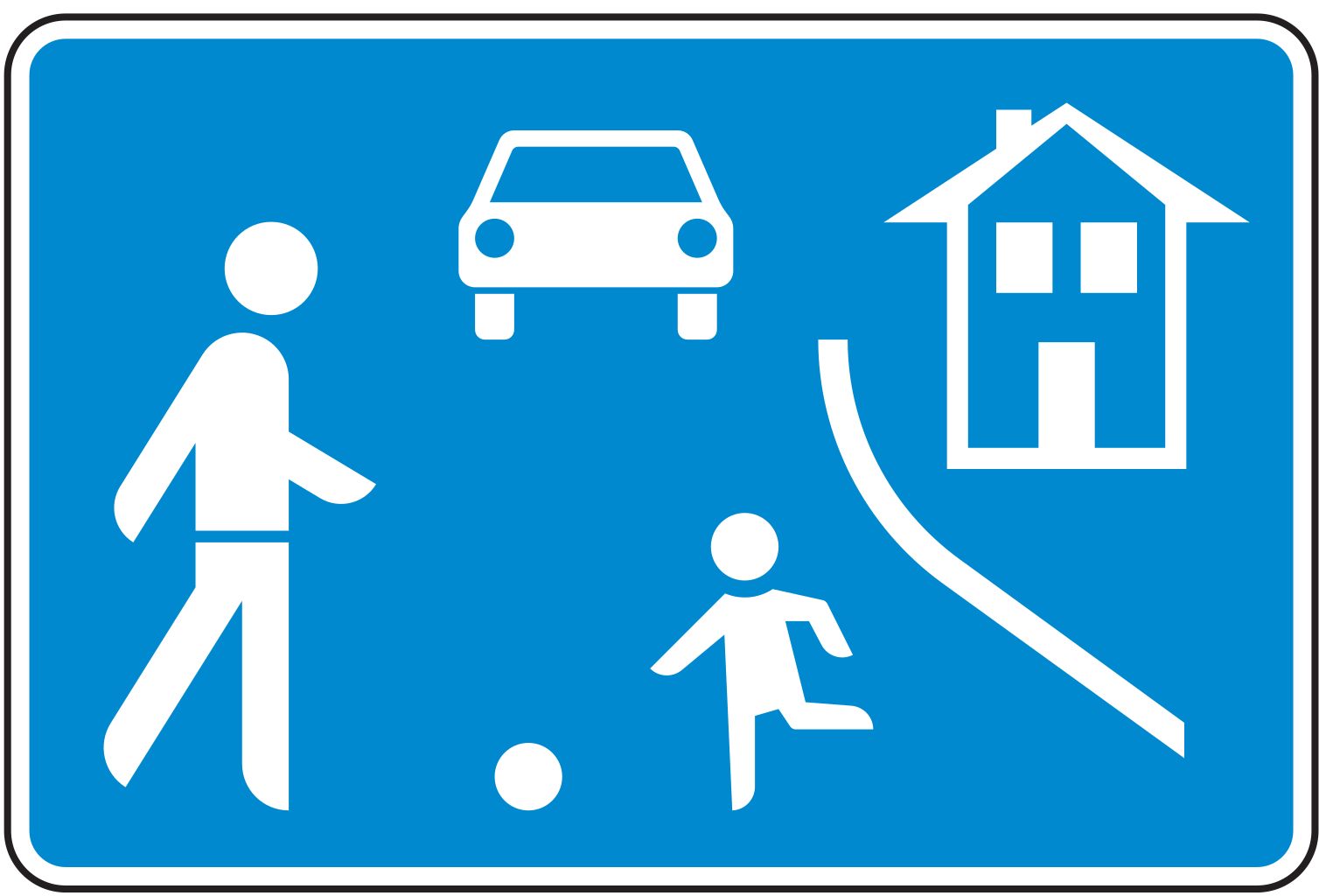 VZ 325.10 Beginn eines verkehrsberuhigten Bereichs