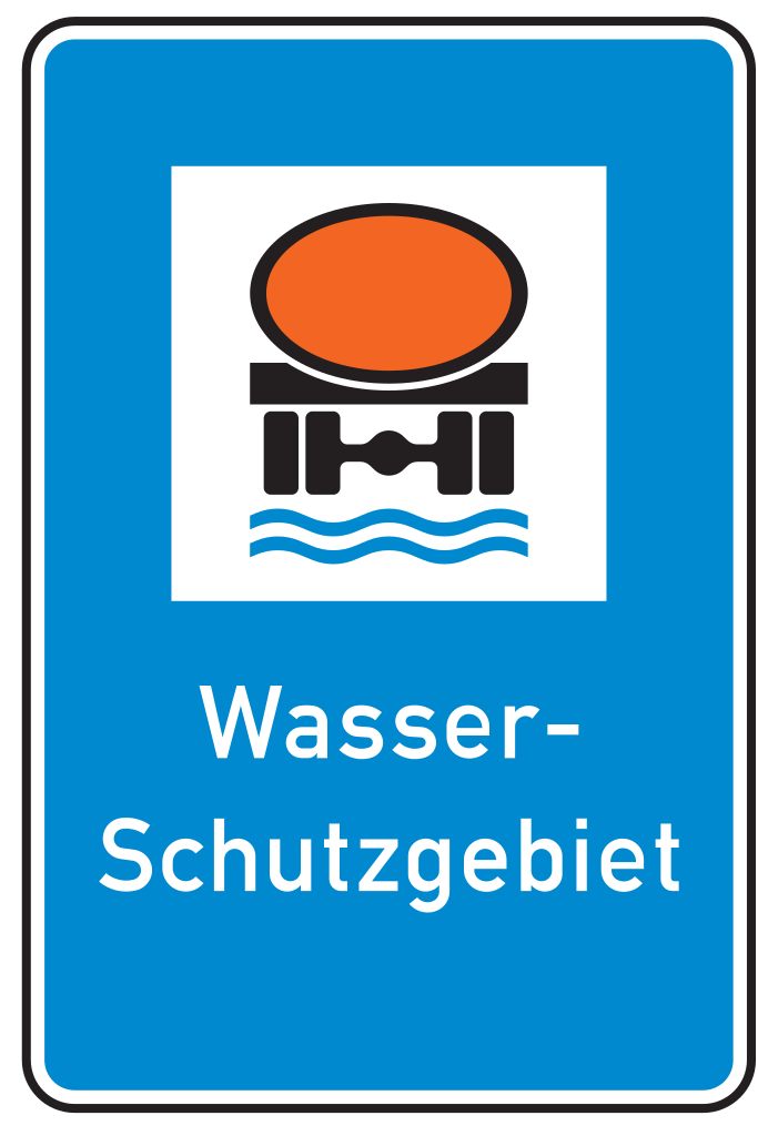 Verkehrsschild Wasserschutzgebiet 630x420 2mm RA1