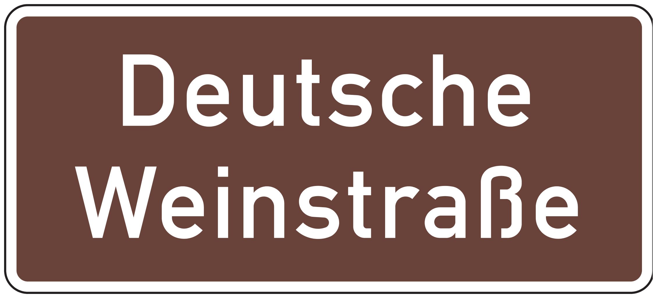 Verkehrsschild Touristische Route DivGröße 2mm RA1