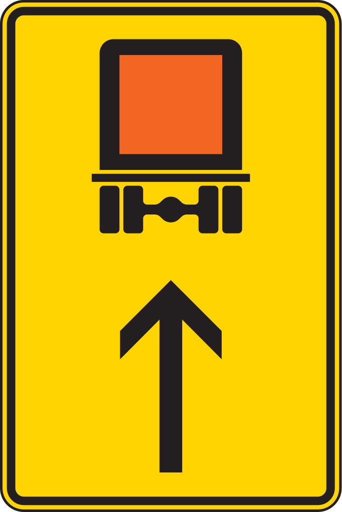 Verkehrsschild Vww kennz. Fahrz. Kreisv. gerade 630x420 2mm RA1