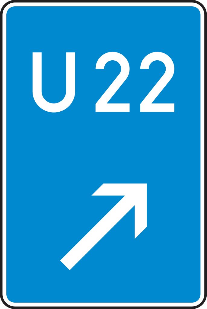 Verkehrsschild Bedarfsumleitung, rechts einordnen 630x420 2mm RA1