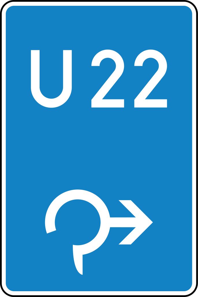 Verkehrsschild Bedarfsumleitung, im Kreisverk. re 630x420 2mm RA1