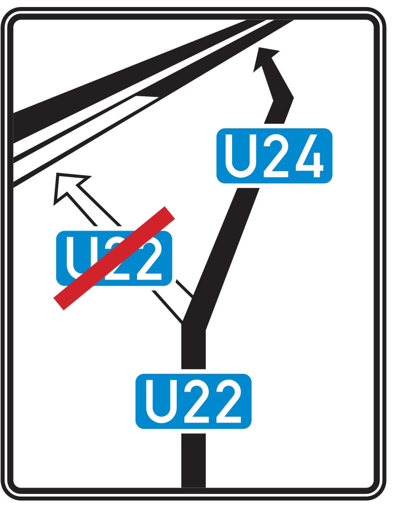 Verkehrsschild Weiterführende Bedarfsumleitung 1600x1250 2mm RA1