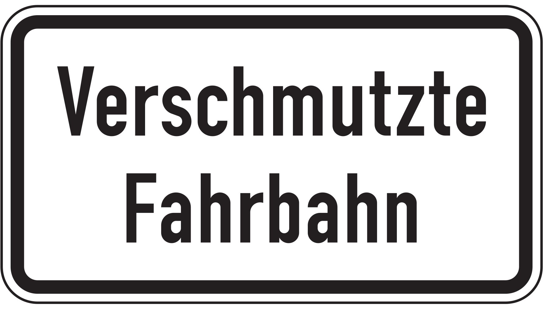 VZ 1007-35 Verschmutzte Fahrbahn