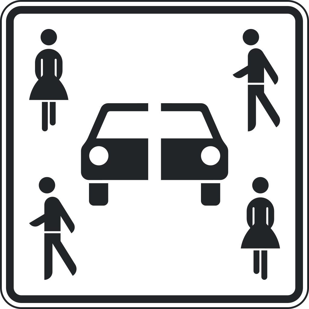 Verkehrsschild Carsharing 600x600 2mm RA1