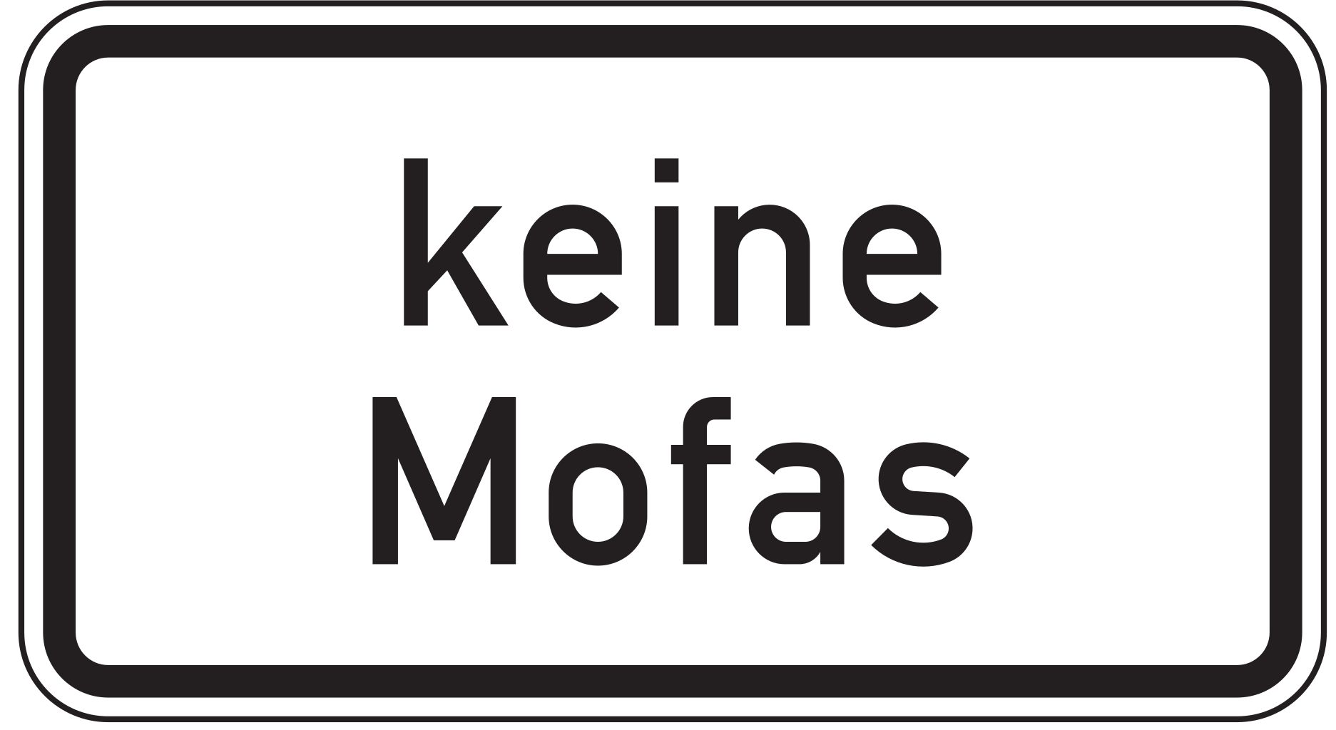 VZ 1012-33 Keine Mofas