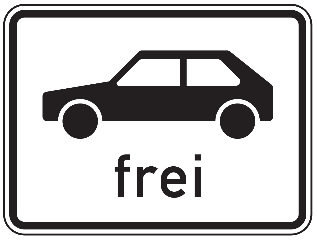 VZ 1024-10 Personenkraftwagen frei