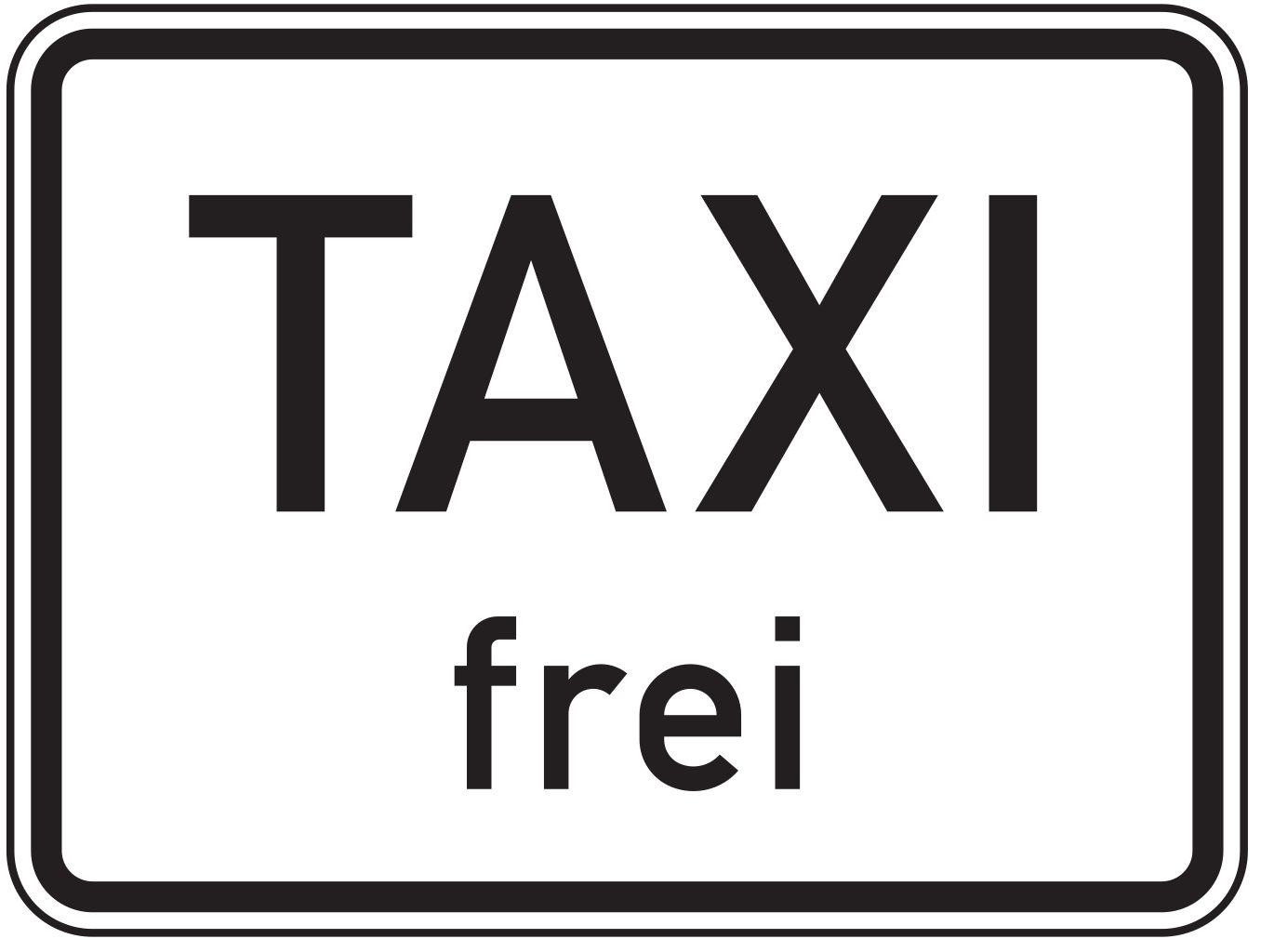 VZ 1026-30 Taxi frei