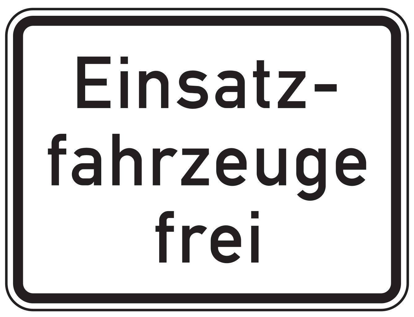 VZ 1026-33 Einsatzfahrzeuge frei