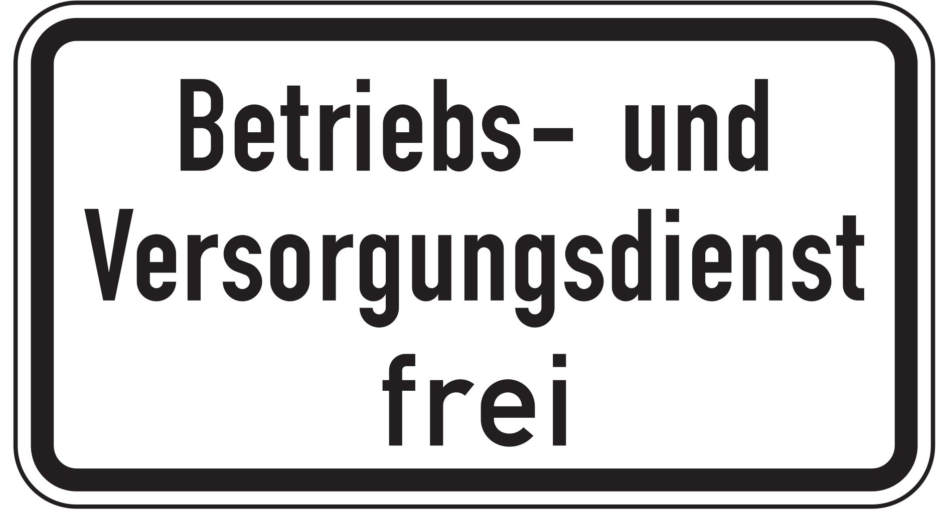 VZ 1026-39 Betriebs- und Versorgungsdienst frei