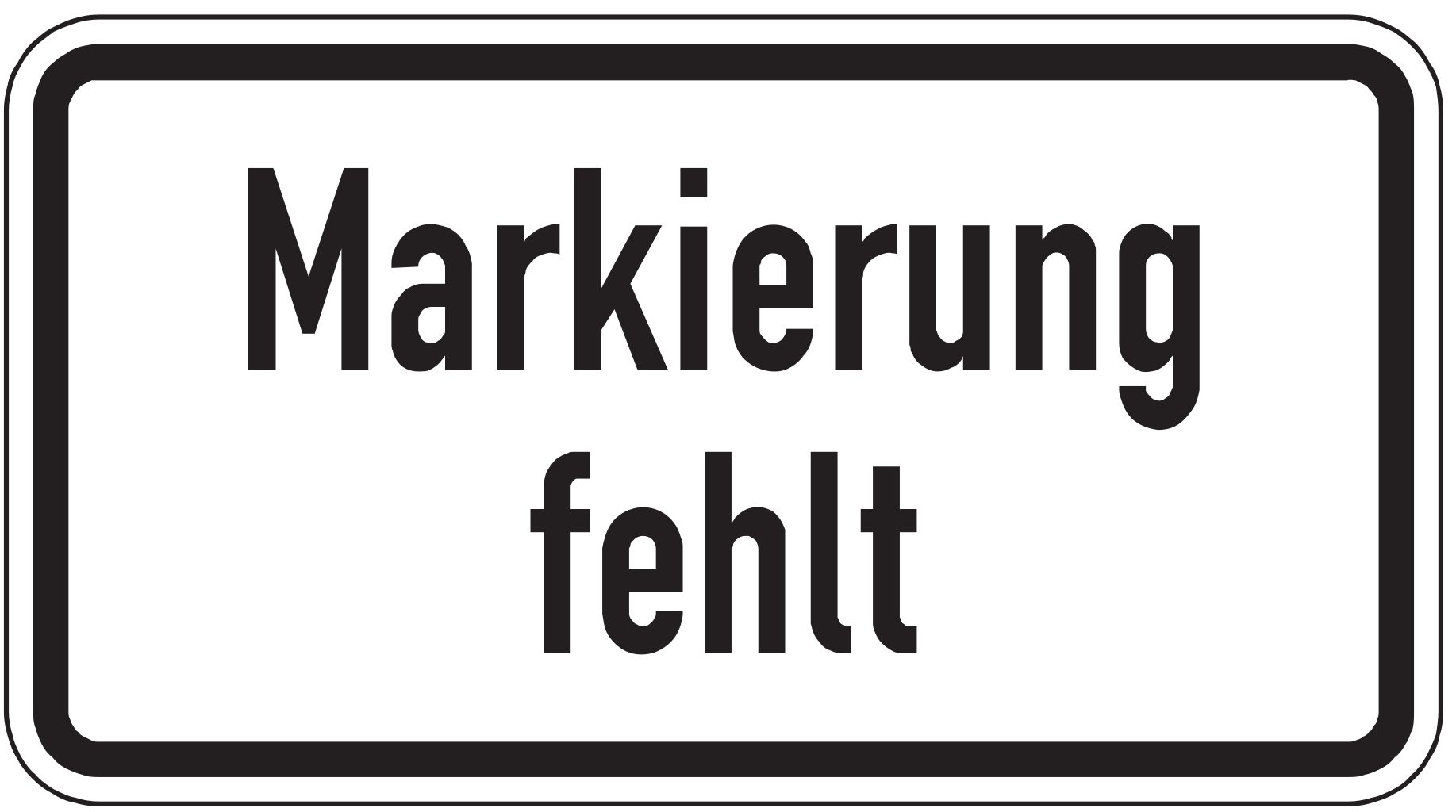 VZ 2113 Markierung fehlt