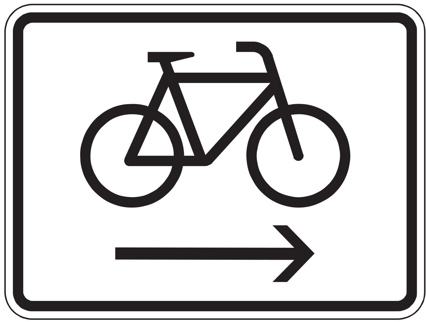 VZ 2202 Radfahrer Radweg rechts benutzen