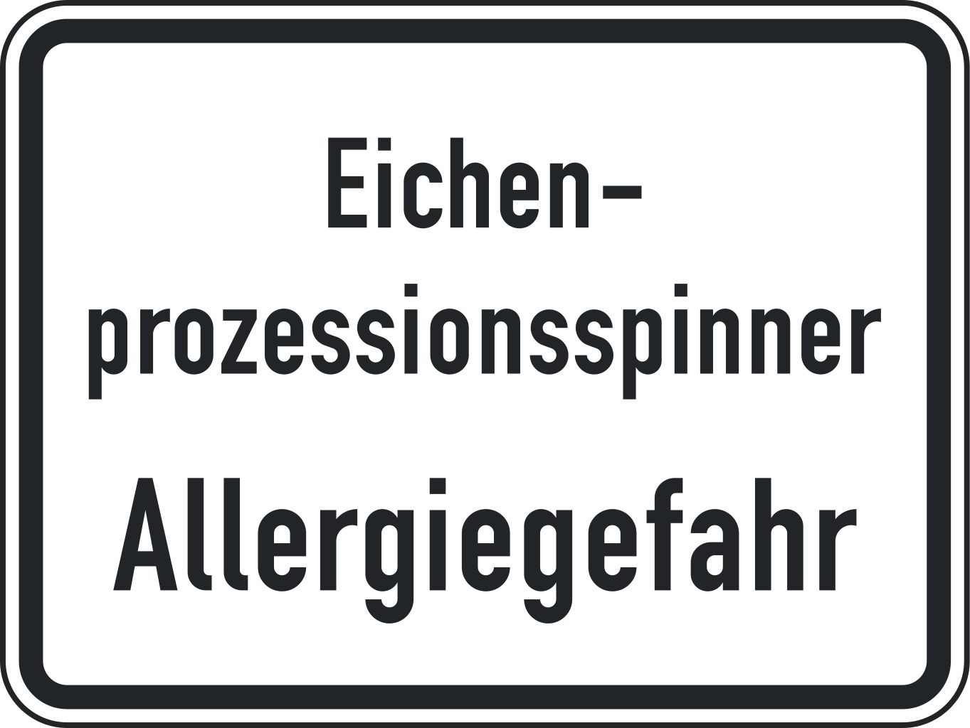 VZ 2852 Eichenprozessionsspinner Allergiegefahr