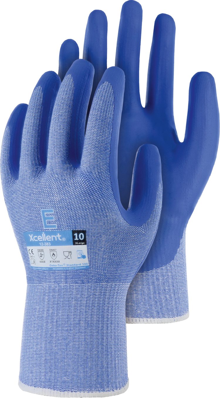 Xcellent Cut E-Handschuhe Stahlfaser mit Nitril