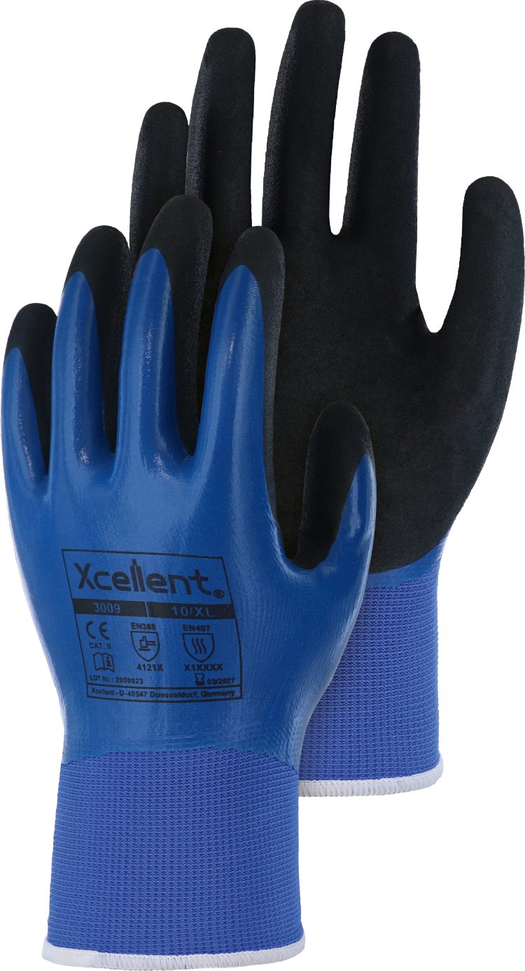 Xcellent Polyester-Handschuhe mit Nitril-Beschichtung